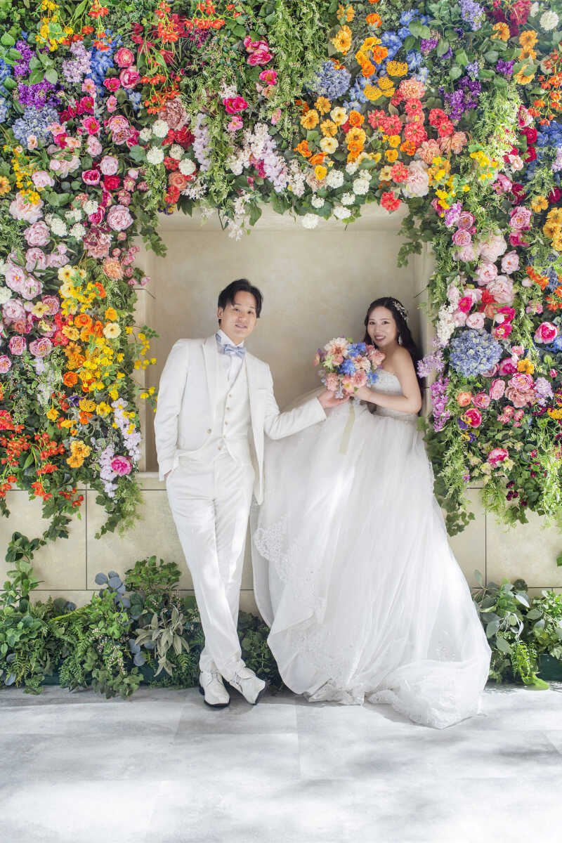 カラフルなフラワーに包まれて…♪