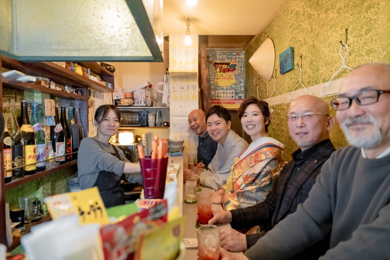 カウンターの景色