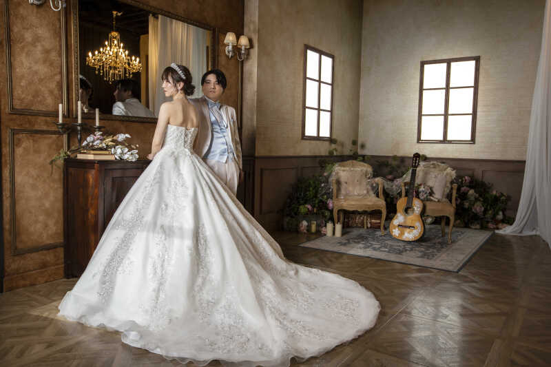 自然体なおふたり。様々な要素を組合せた1枚