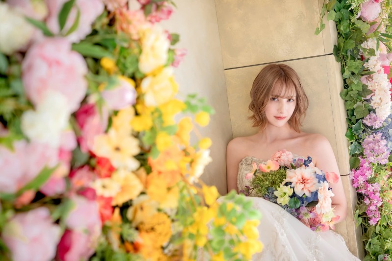 お花に囲まれる、特別な一日