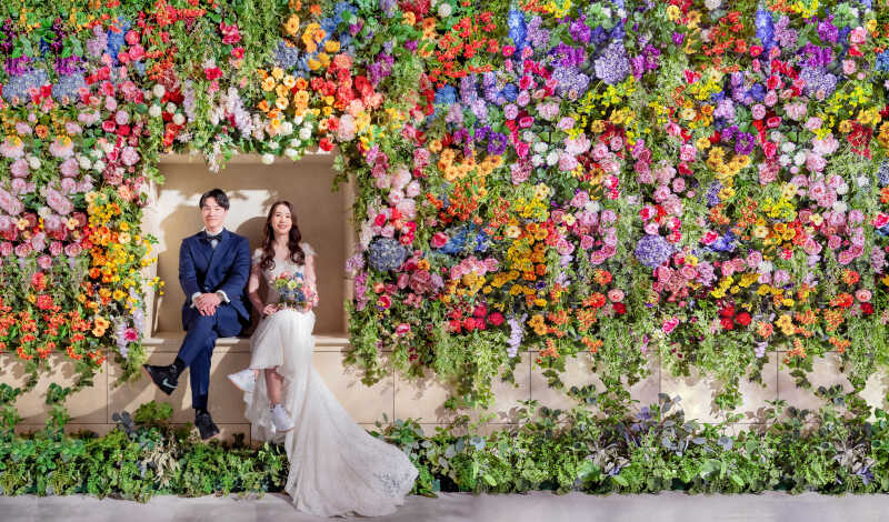 やはりココははずせない!壮大なフラワーに包まれて