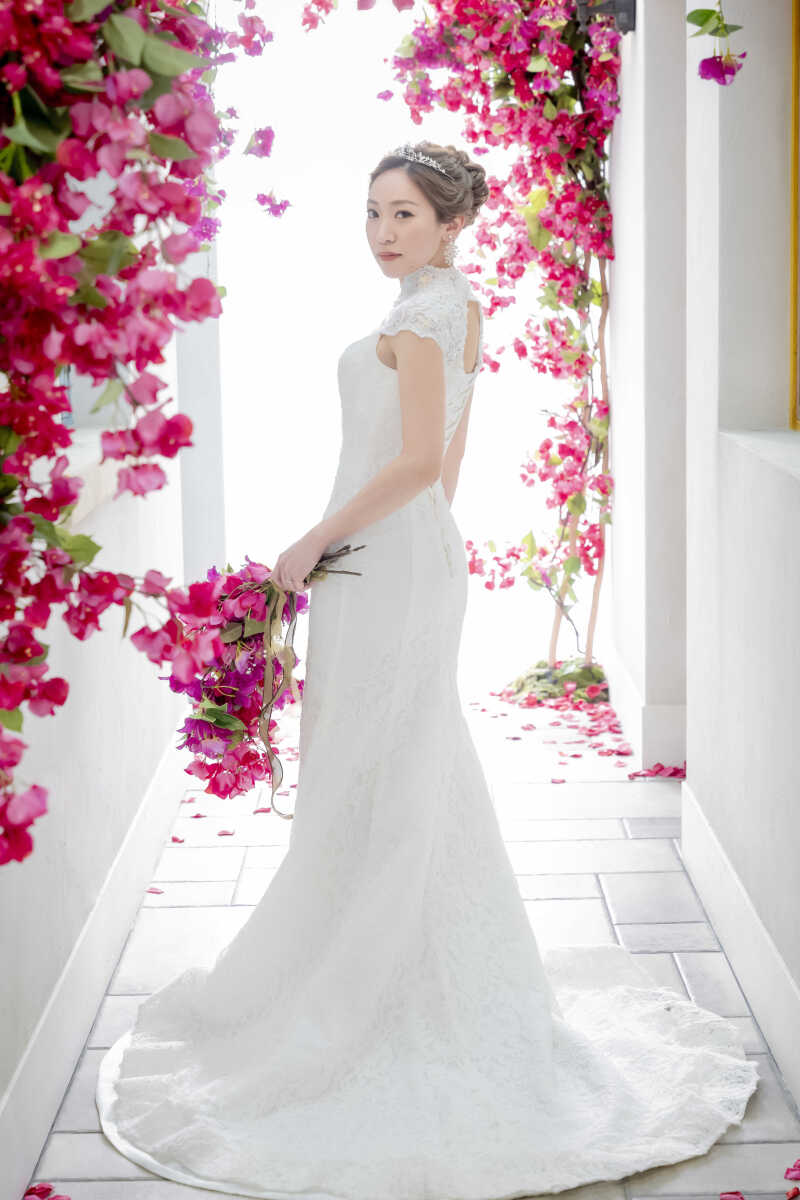 【ブーゲンビリアストリート】ご新婦様ソロショット