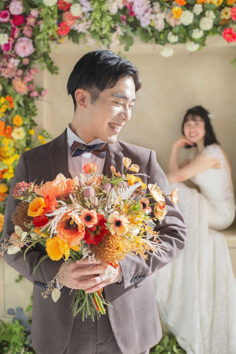 【フラワーウォール】プレミアムブーケショット