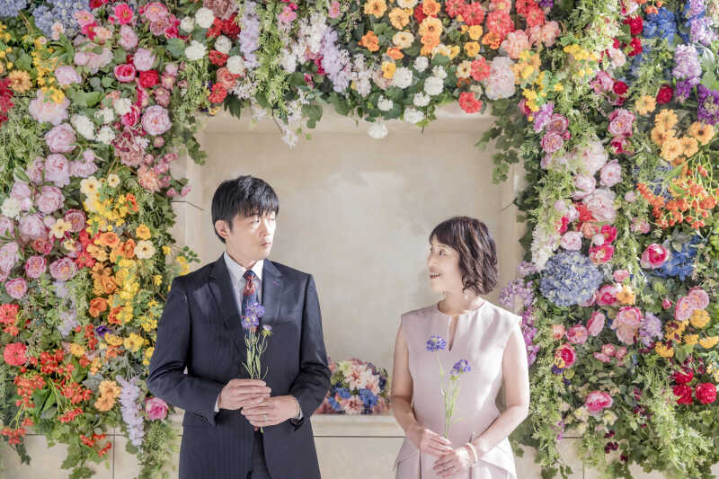 想いをのせた一輪