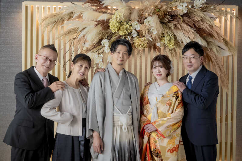 家族の笑顔で始まる和装撮影！