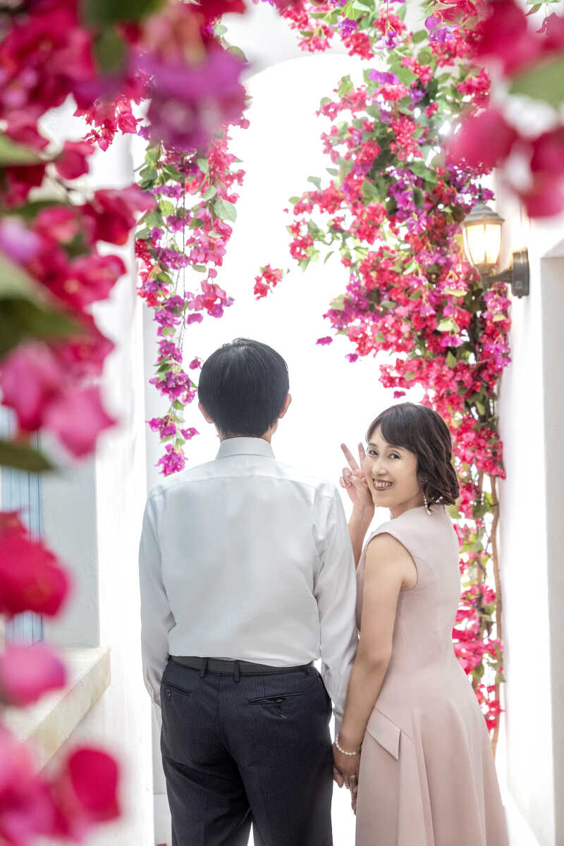 ラストは振り向きピース!