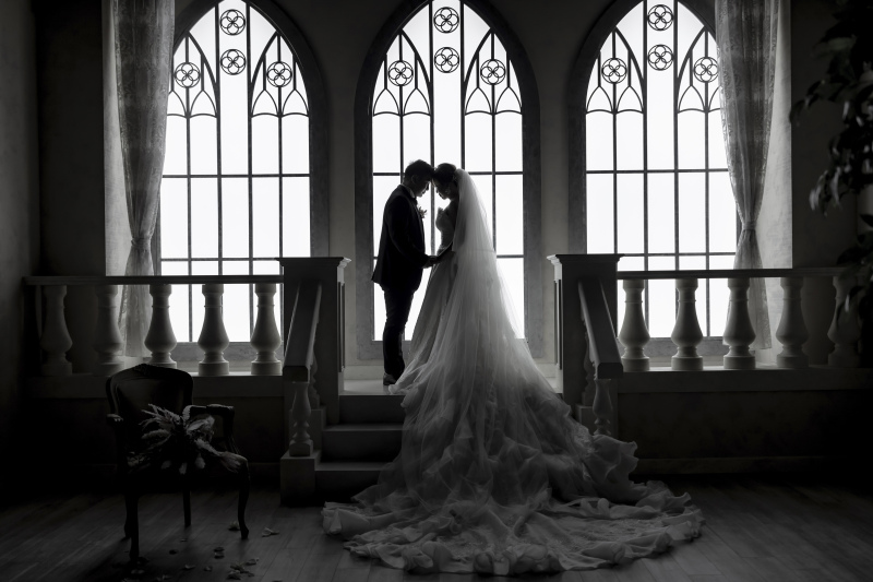 綺麗な空間をシルエットに