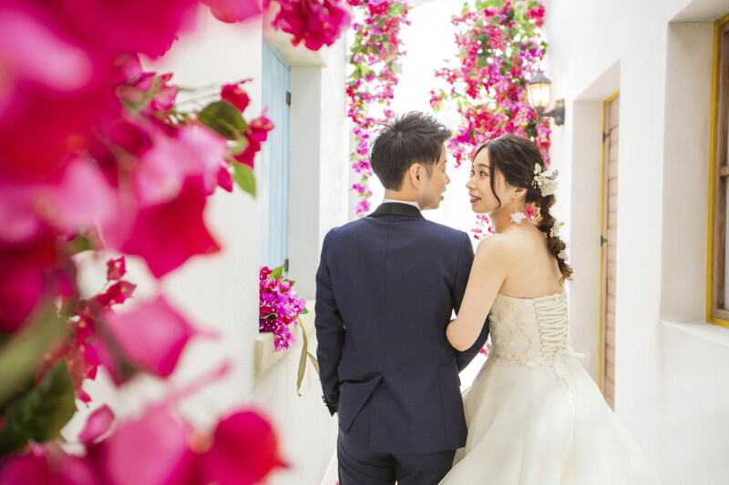 南欧の街並みでデートするように・・・