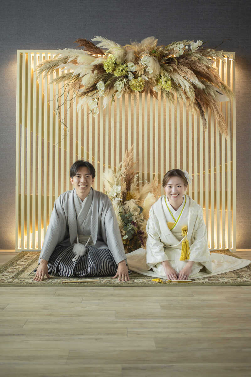 素敵な笑顔であいさつショット!