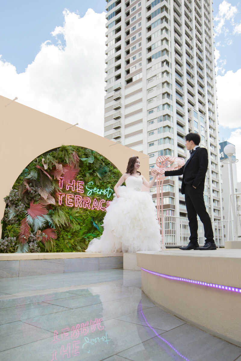 ラストはロケーションのようなテラスで♪