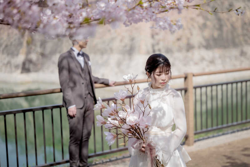 しっとり美しい新婦様の姿が…♥