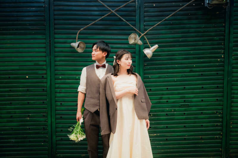 寄り添うおふたり