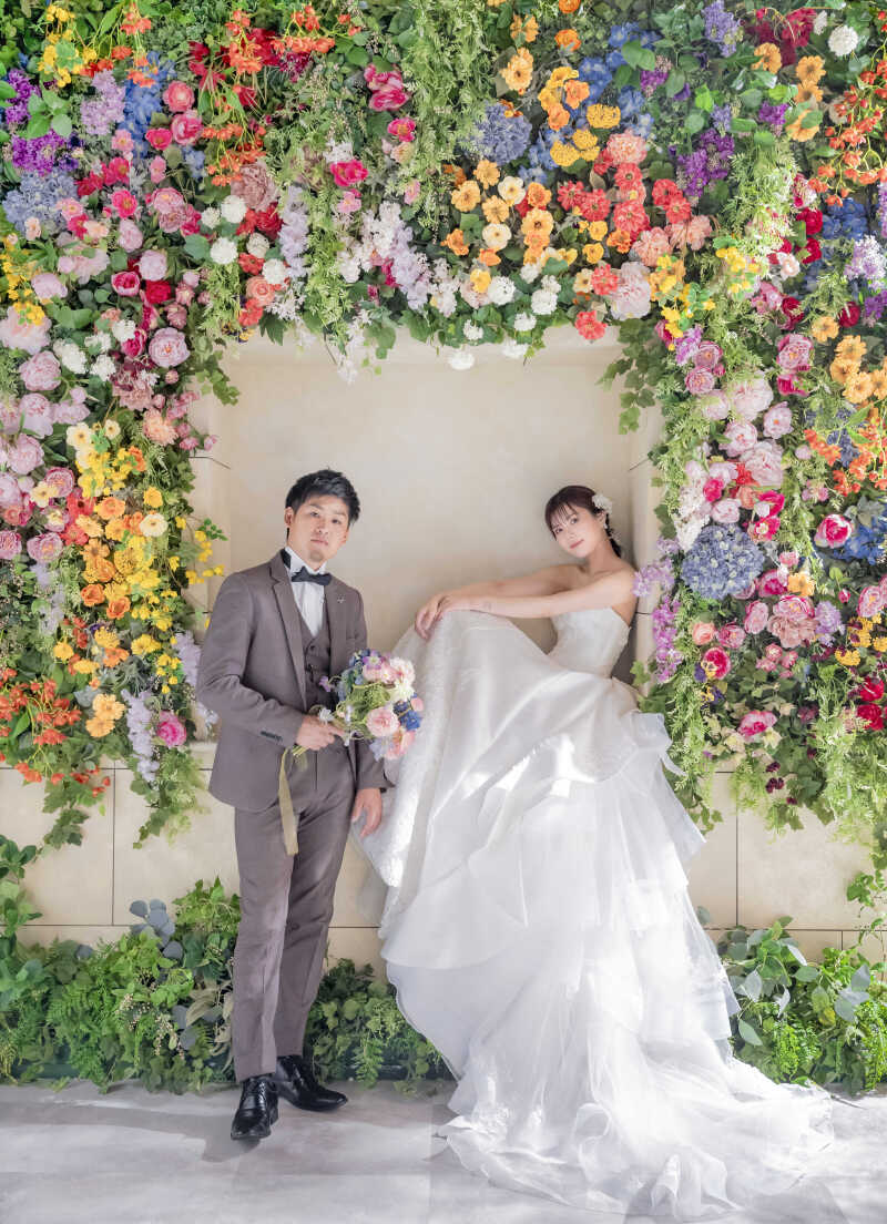 フラワーウォール別アングルショット!