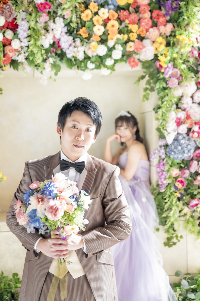 いちばんのお気に入り♪フラワーウォールで♡