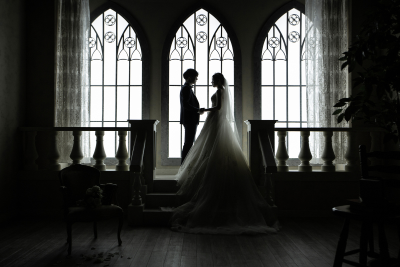 【チャペル】シルエットショット