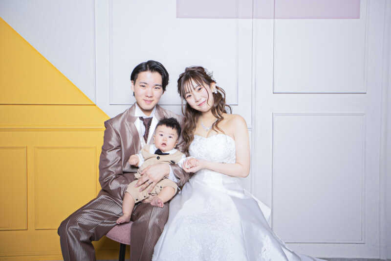 温かなファミリーショット