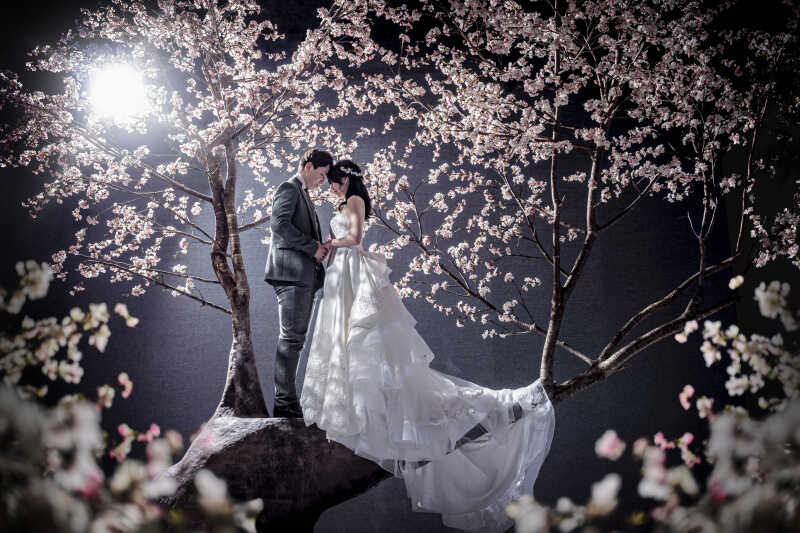 【桜】おでこ合わせショットでむすび♪