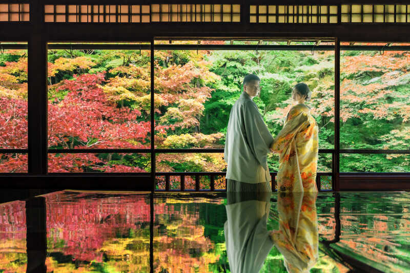 【瑠璃光院】見つめ合いショット