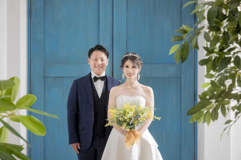 【地中海エントランス】爽やかな笑顔で撮影スタート