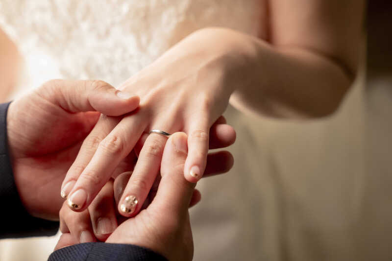 リングセレモニーショットでむすび♪