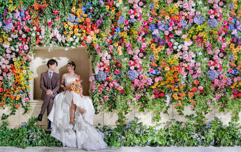 フラワーウォールははずせない!