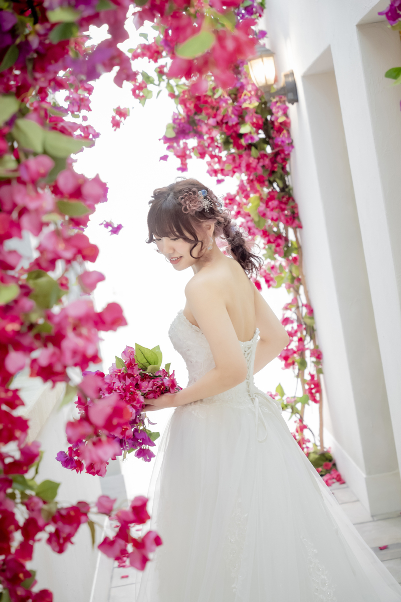 ご新婦様ソロショット@ブーゲンビリアストリート