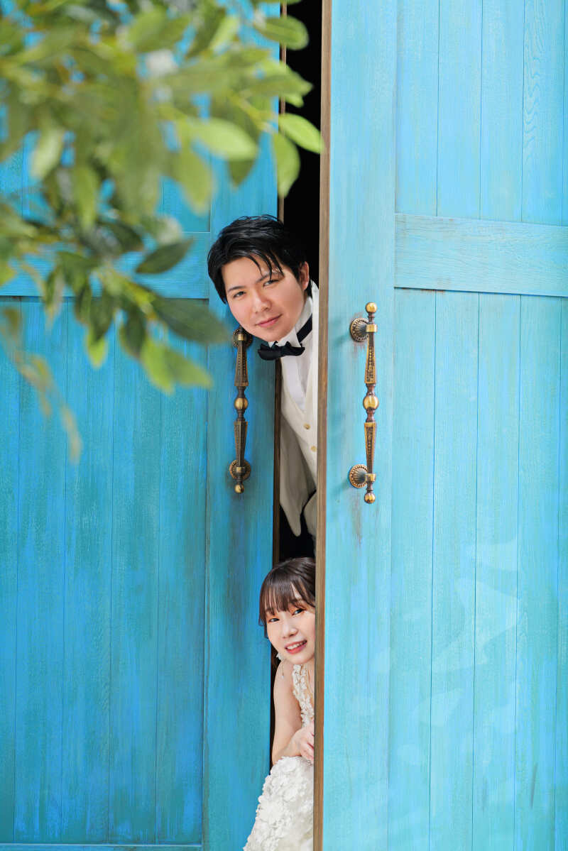 ふたりの笑顔がのぞく瞬間