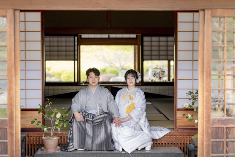 純白の白無垢で撮影が夢だった♪