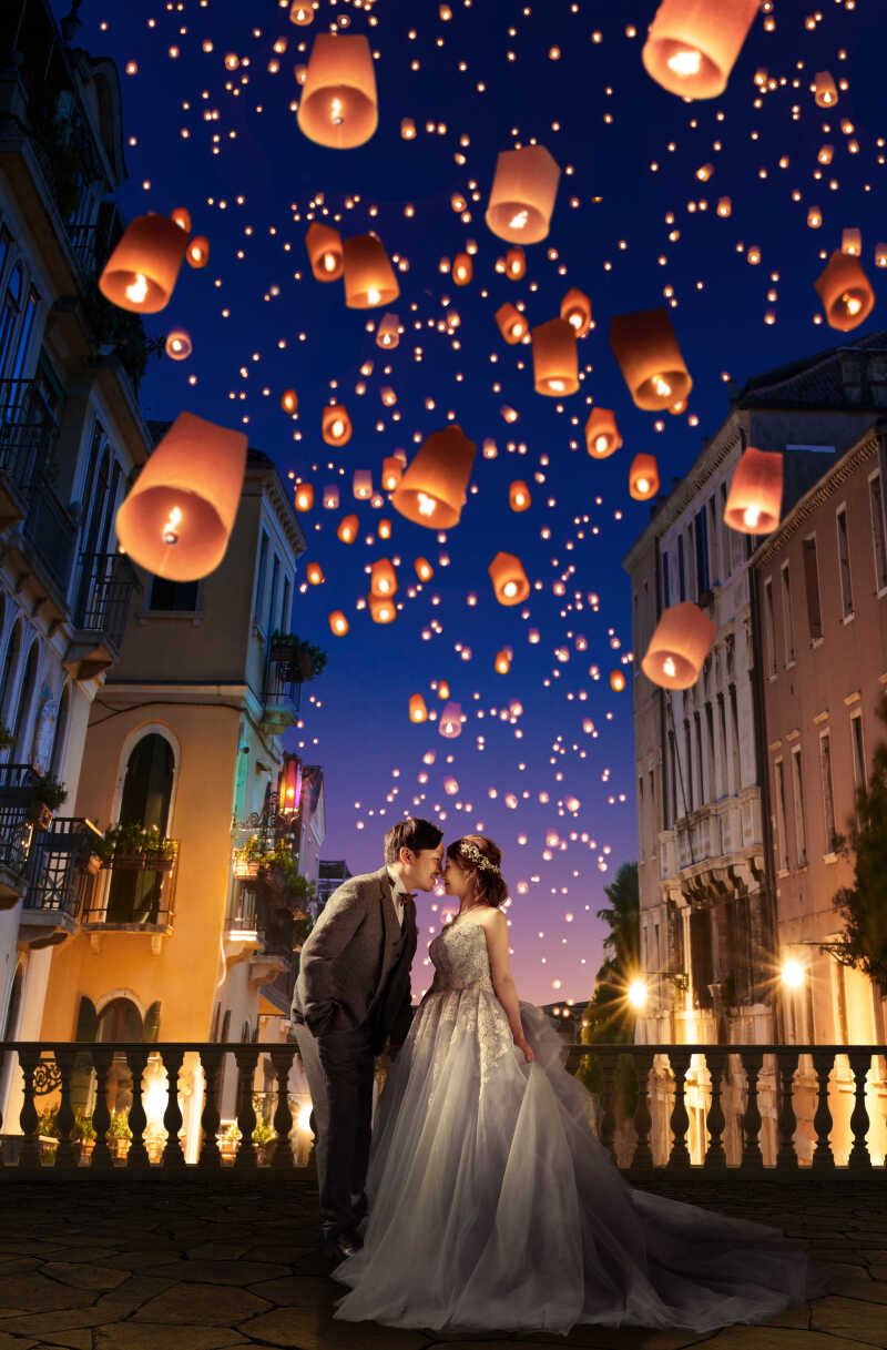 ランタンに込めたおふたりの願い♪