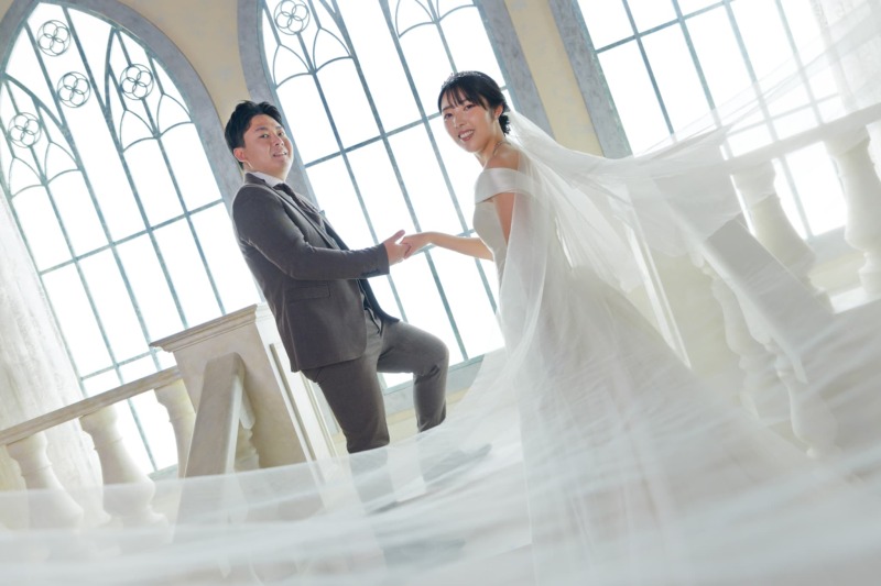 ベールの先のおふたり