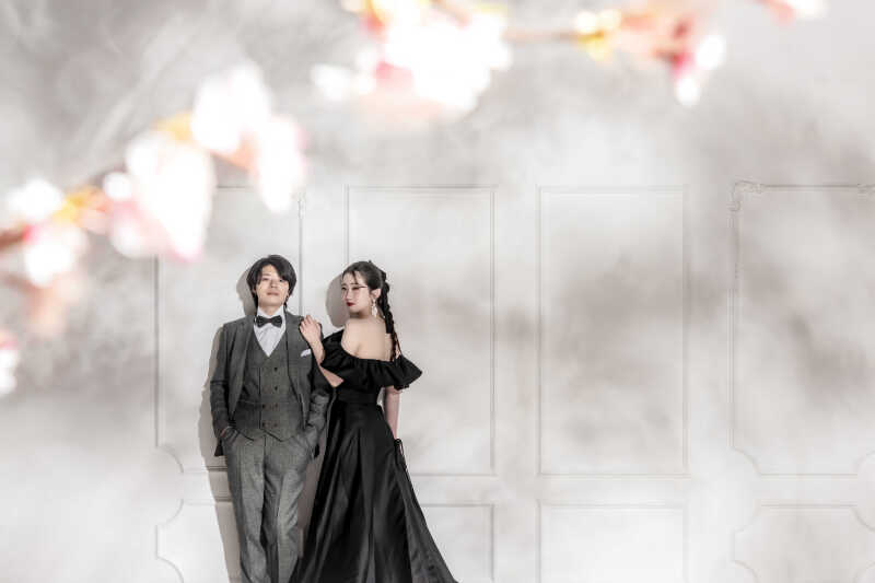 白×黒コントラスト