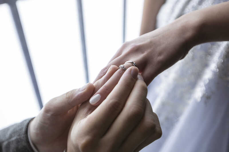 【チャペル】お手元寄りショット