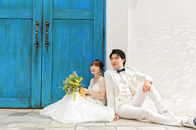 ナチュラルな笑顔が映える、やさしい世界観の前撮り