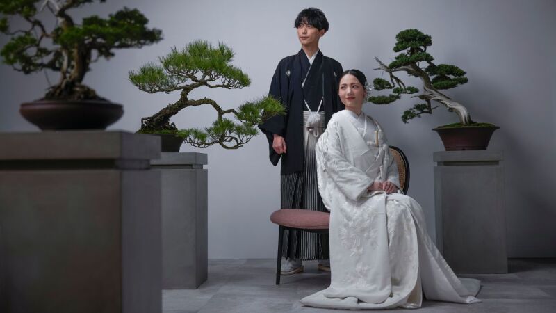 和装の合うスタジオで一生に一度のお写真を