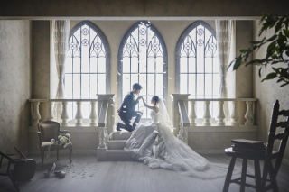 チャペルフェザーシャワー撮影