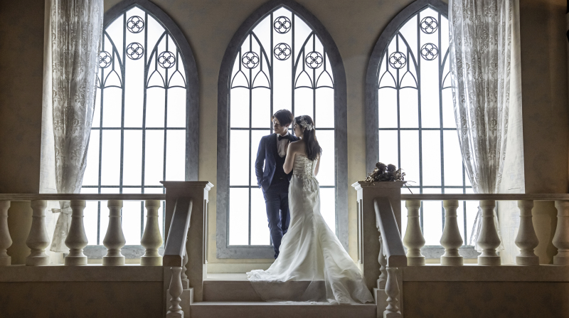 神聖な空気感が漂うの中での撮影