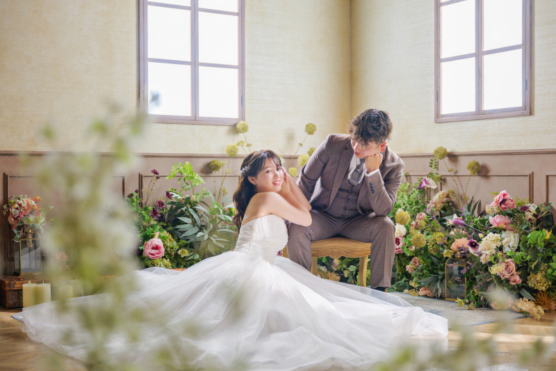 可愛いから大人綺麗まで、お二人のイメージに合わせて記憶にも記録にも残るお写真に。