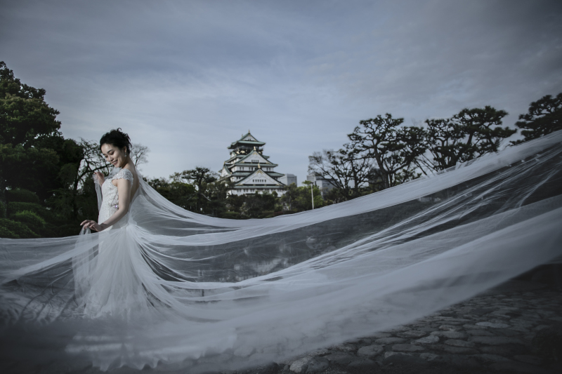 【大阪城公園】洋装1着ロケーション撮影プラン|衣装選び放題!【全データ付き】