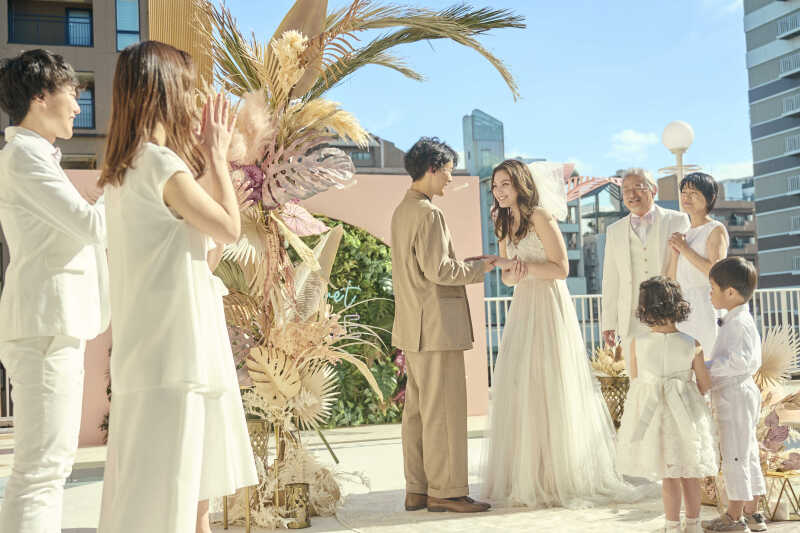 【挙式プラン】大切な人とルーフトップテラスで叶える…心温まる人前式を✨