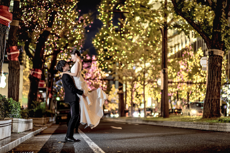 【Winter campaign | 1月末撮影までの限定|洋装2着スタ+ロケ】暖かいスタジオも冬のイルミネーションも楽しめる✨