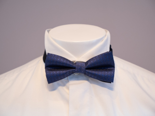 ボウタイ（蝶ネクタイ）千鳥格子／ネイビー