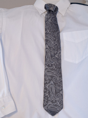 ネクタイ／ペイズリー／ネイビー①EPOCA UOMO