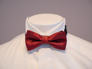 ボウタイ（蝶ネクタイ）レッド（ジャガード）