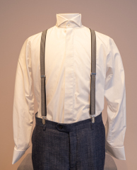 サスペンダー／ネイビー（ストライプ）