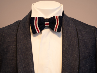 ボウタイ（蝶ネクタイ）ニットトリコロールⒶ