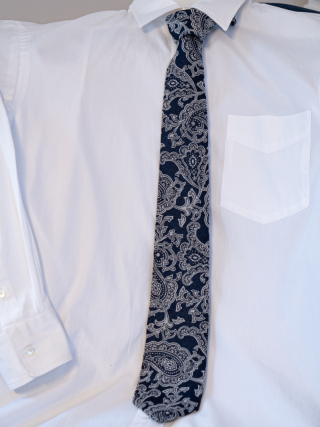 ネクタイ／ペイズリー／ネイビー②EPOCA UOMO