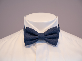 ボウタイ（蝶ネクタイ）デニム無地