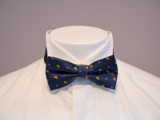 ボウタイ（蝶ネクタイ）ドッグ柄ネイビー