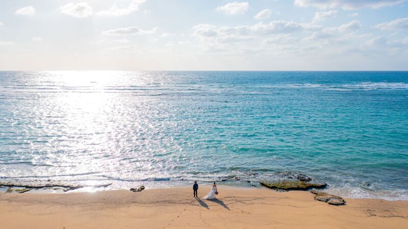 いいお天気で海も青々!