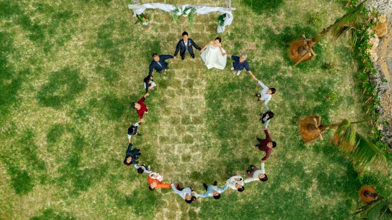 二つの家族が一つになり